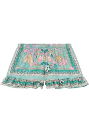 VERSACE Gerüschte Underwater Barocco Shorts