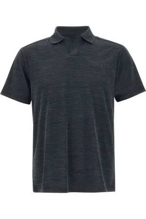 EA7 Poloshirt mit Logo-Patch