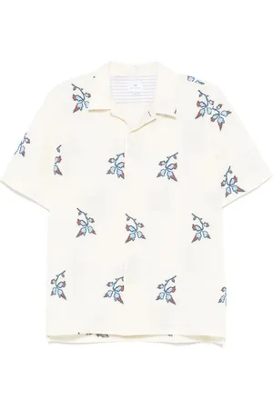 Paul Smith Hemd mit Blumenstickerei