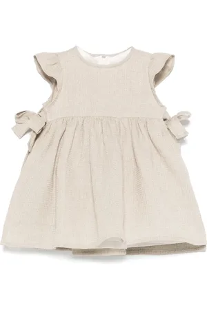 Il gufo Ärmelloses Kleid aus Leinen