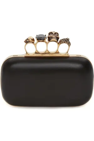 Alexander McQueen Clutch mit Schlagring-Griff