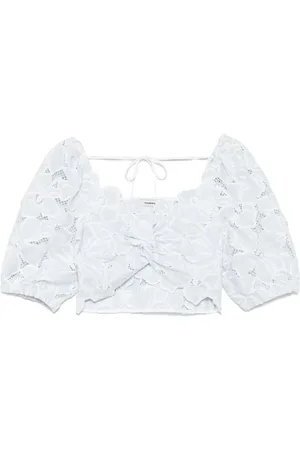 Sandro Cropped-Top mit Spitze