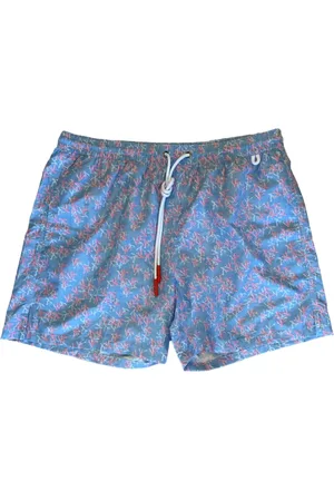 ISAIA Badeshorts mit Zweigmuster