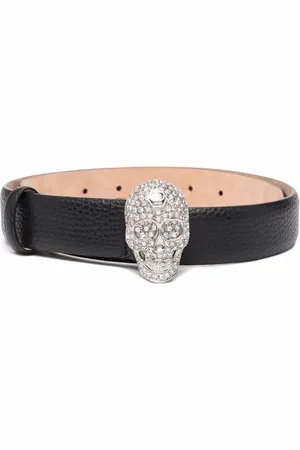 Philipp Plein Gürtel mit Totenkopf-Schnalle