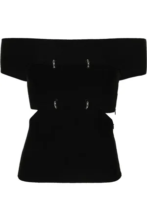 Alexander McQueen Schulterfreies Oberteil mit Cut-Out