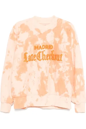 Stain Shade Sweatshirt mit Batikmuster
