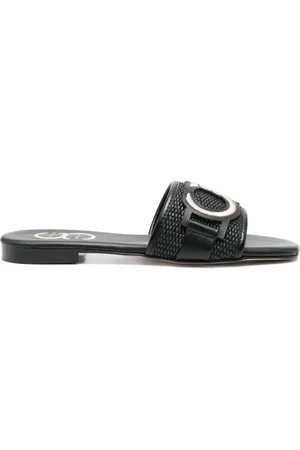 Casadei Sandalen mit Logo-Patch