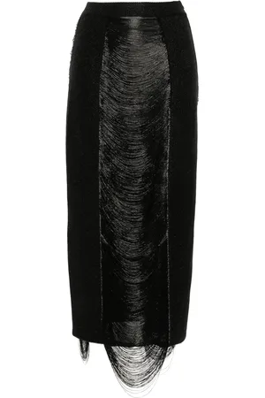 Alexander McQueen Rock mit Fransen