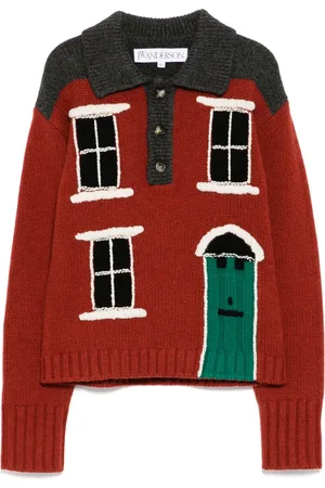 J.W.Anderson Polo-Pullover mit House-Intarsie