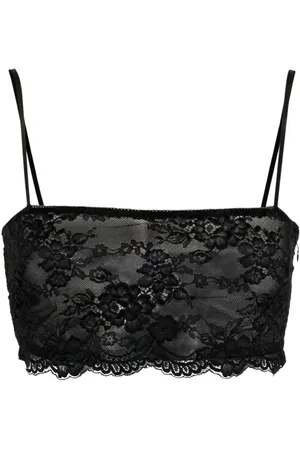 BLUMARINE Cropped-Top mit Spitze