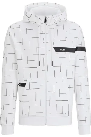 HUGO BOSS Kapuzenjacke mit Kordelzug