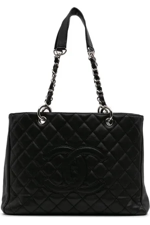 CHANEL 2006-2008 große Tote Bag aus Kaviarleder