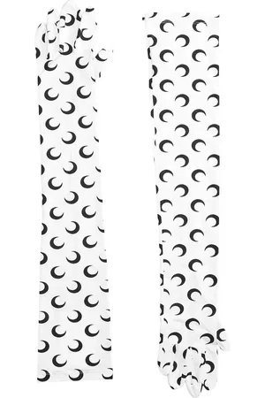 Marine Serre Handschuhe mit Mond-Print