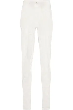 BLUMARINE Perforierte Jersey-Leggings