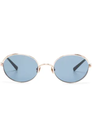 MATSUDA M3137 Sonnenbrille mit rundem Gestell