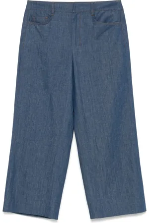 Max Mara Hose mit Logo-Patch