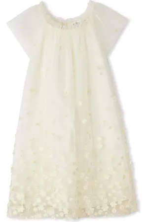 BONPOINT Charlotte Kleid mit Blumenstickerei