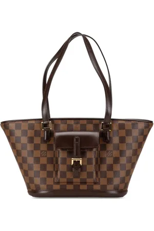 LOUIS VUITTON 2003 Damier Ebene Manosque PM Schultertasche