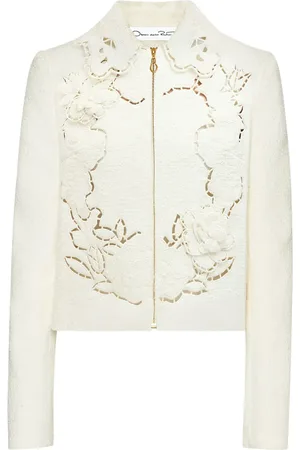 Oscar de la Renta Rose Jacke mit Cut-Out