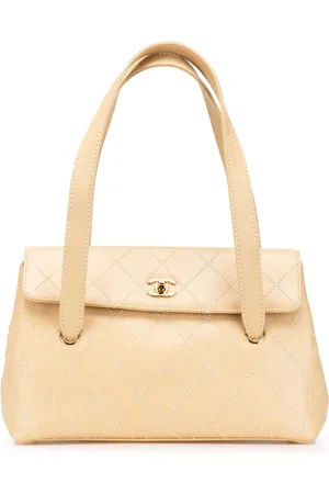 CHANEL 2002-2003 CC Calfskin Wild Stitch Flap shoulder bag