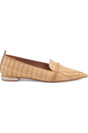 MALONE SOULIERS Dora raffia loafers