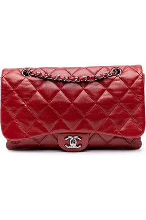 CHANEL 2011 Quilted Lambskin 3 Accordion Flap shoulder bag