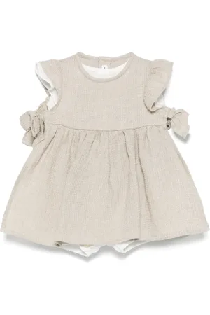 Il gufo Kleid aus Leinen
