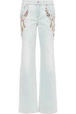 BLUMARINE Kristallverzierte Jeans