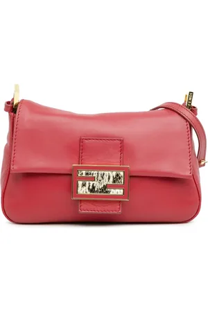 Fendi 2010-2023 mini Mamma Forever Schultertasche mit Kette aus Kalbsleder