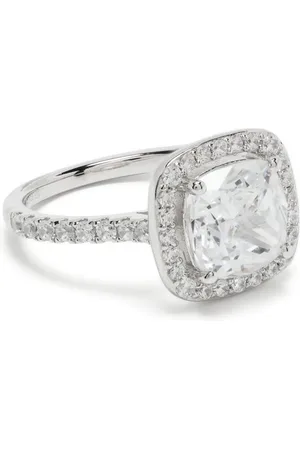 APM Monaco Eckiger Ring mit Pavé