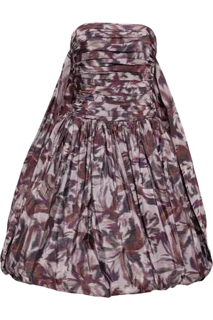 Amsale Kleid mit tiefer Taille und Bubble-Saum