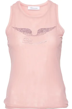 BLUMARINE Top mit Strass