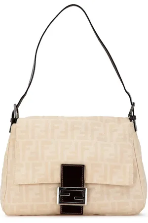 Fendi 2000-2010 Zucca Canvas Mamma Forever Schultertasche