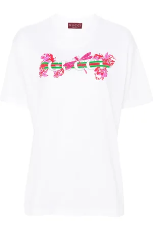 Gucci T-Shirt mit Web-Print