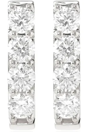 ALINKA 18kt Linka Grande Weißgoldcreolen mit Diamanten