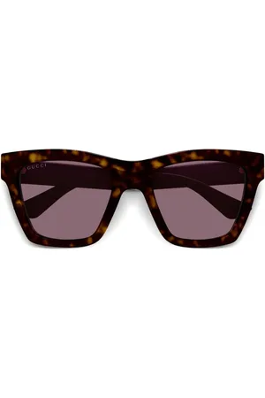 Gucci Sonnenbrille mit eckigem Gestell