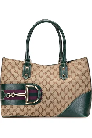 Gucci 2000-2015 GG Hasler Web Tote Bag aus Canvas
