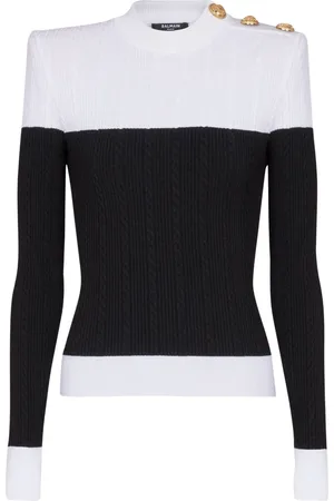 Balmain Zweifarbiger Pullover