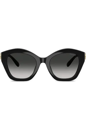 Coach Sonnenbrille mit Logo-Schild