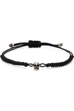 Alexander McQueen Kordelarmband mit Totenkopf