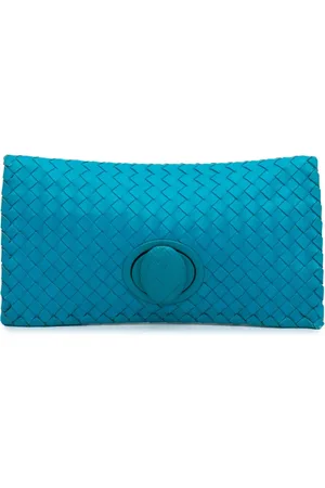 Bottega Veneta 2012-2024 Intrecciato Clutch aus Nappaleder mit Drehverschluss