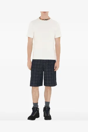 Burberry T-Shirt mit karierten Borten