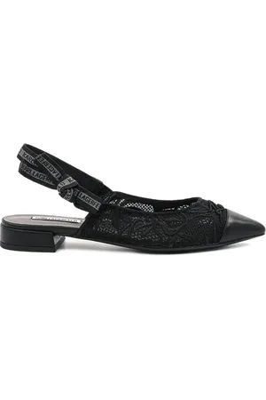 Karl Lagerfeld Flache Pumps mit Spitzenbesatz