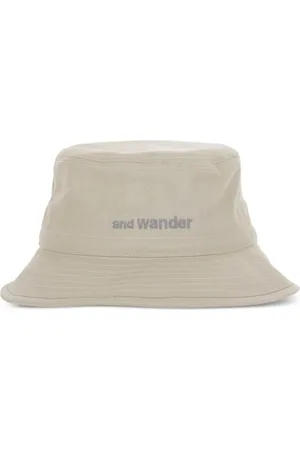 and wander Fischerhut mit Logo-Stickerei