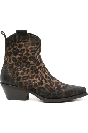 Metisse Stiefel mit Leoparden-Print 50mm