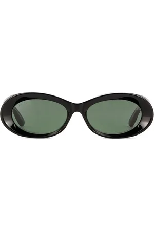 Gucci Sonnenbrille mit ovalem Gestell
