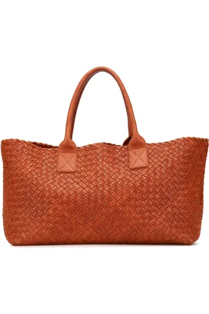 Bottega Veneta 2008 mittelgroße Cabat Tote Bag mit Intreccio-Muster