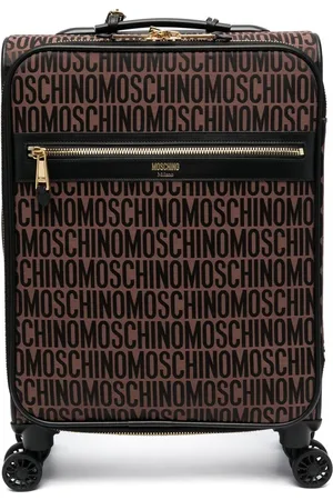 Moschino Koffer mit Monogrammmuster