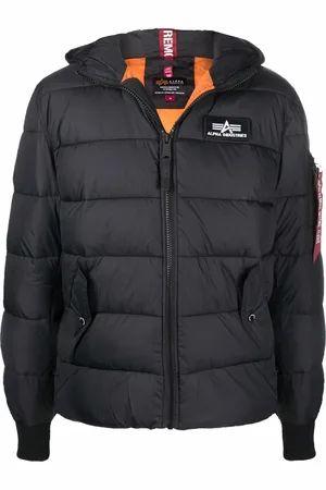 Alpha Industries Gefütterte Kapuzenjacke mit Reißverschluss