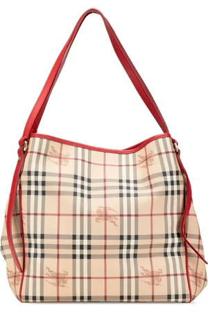 Burberry 2000-2017 große Haymarket Check Canterbury Tote Bag aus beschichtetem Canvas